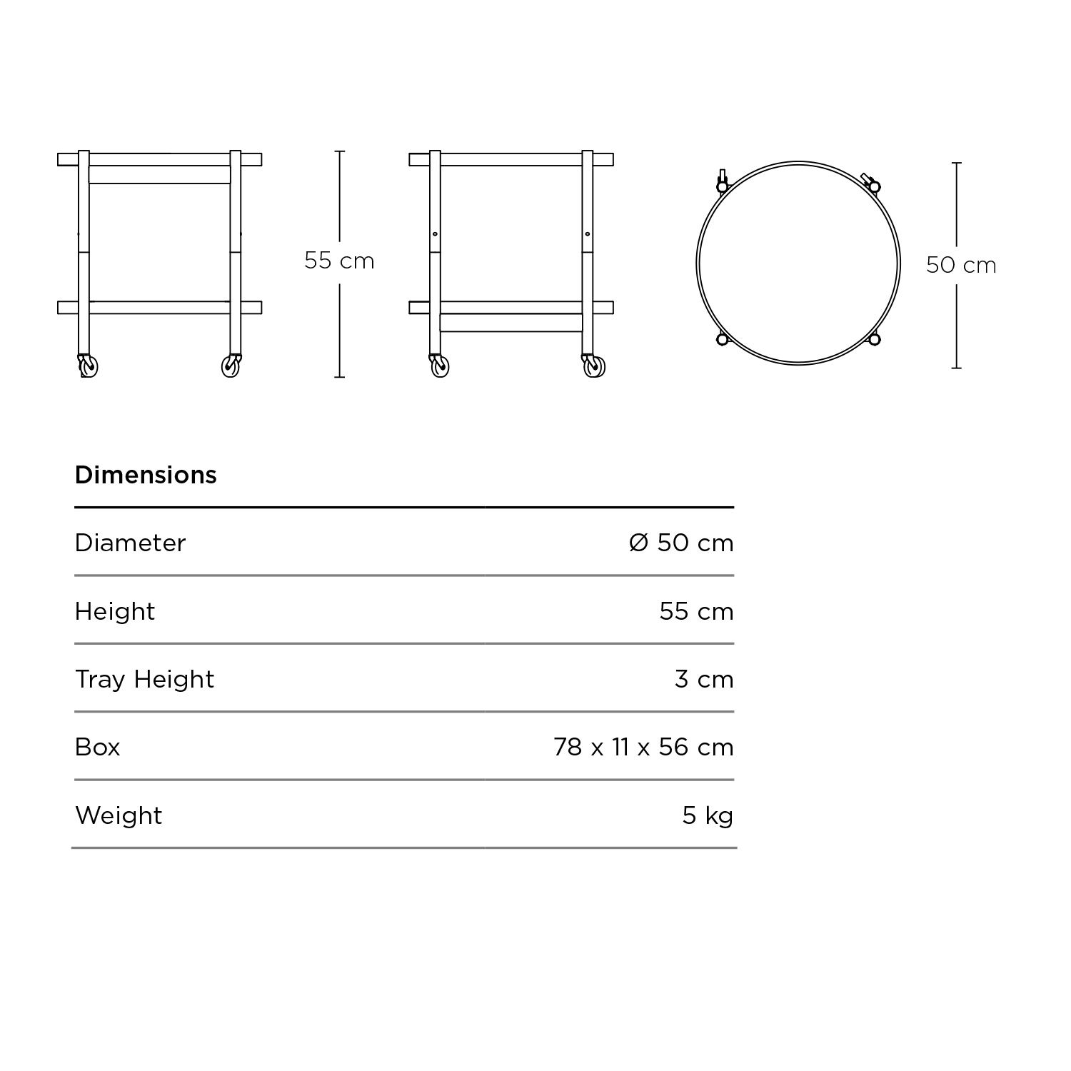 BollingTRayTable_50_dimension